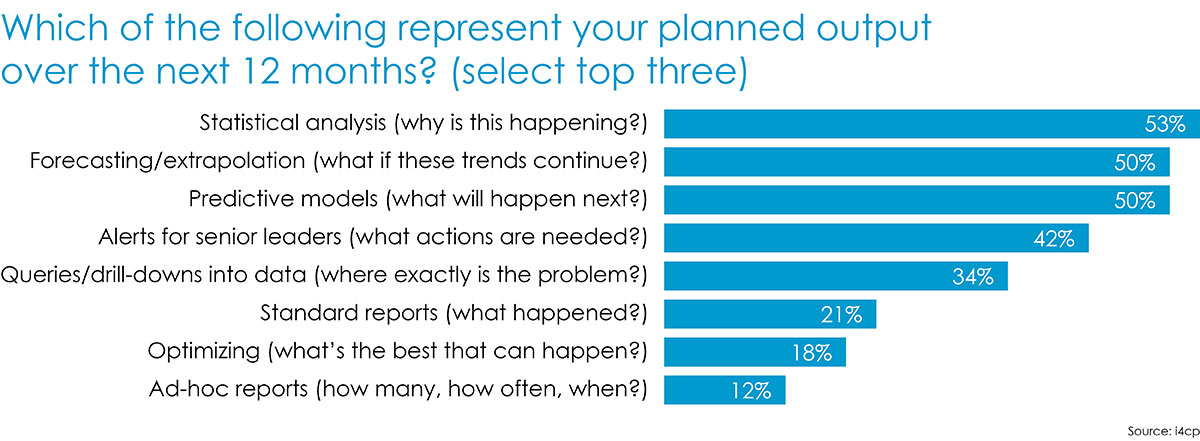 Human capital analytics - planned output over next 12 months