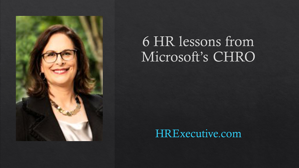 6 HR lessons from Microsoft’s CHRO
