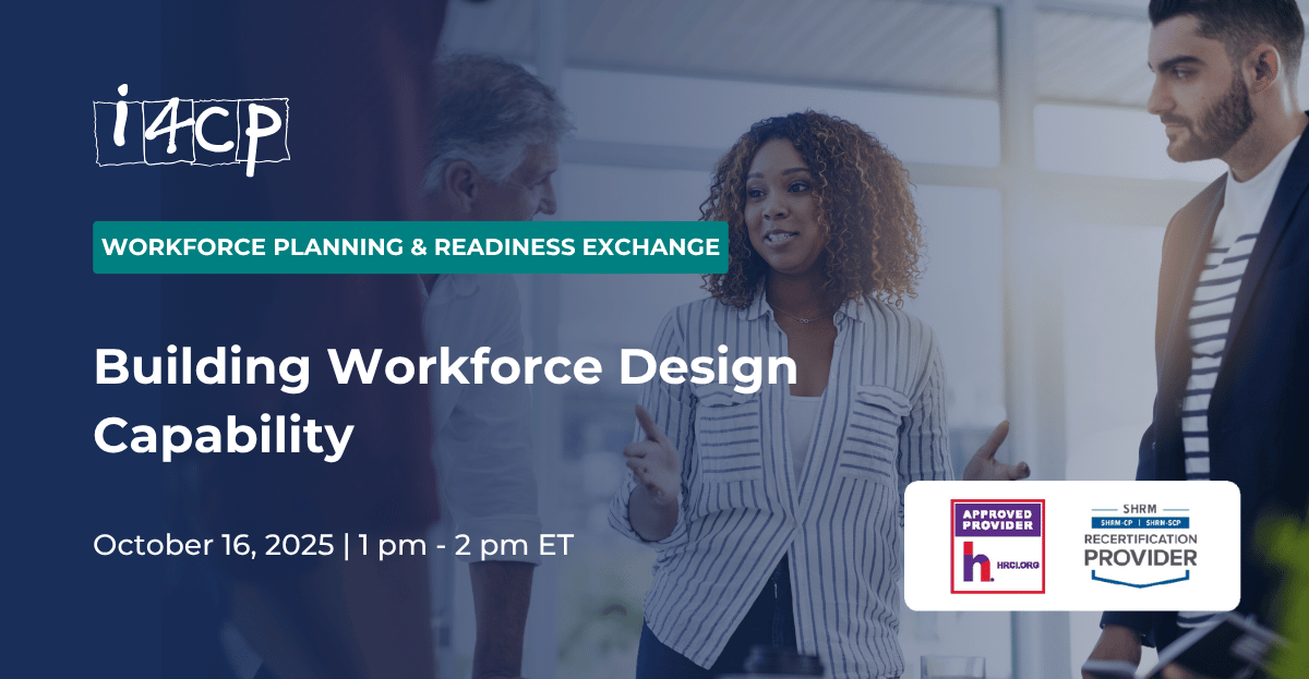 Workforce Planning Readiness Exchange October 16 Workforce Design Capability Hero