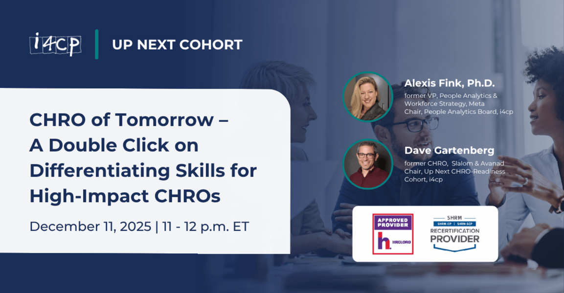 CHRO of Tomorrow – A Double Click on Differentiating Skills for High-Impact CHROs
