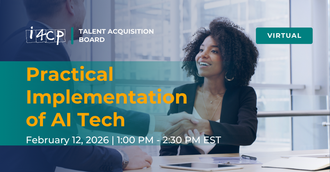 Talent Acquisition Board Virtual Meeting - Practical Implementation of AI Tech
