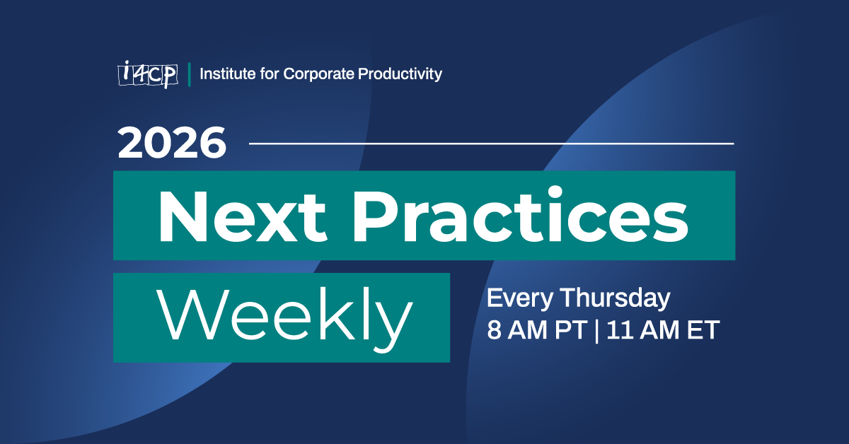 2026 Next Practices Weekly Series