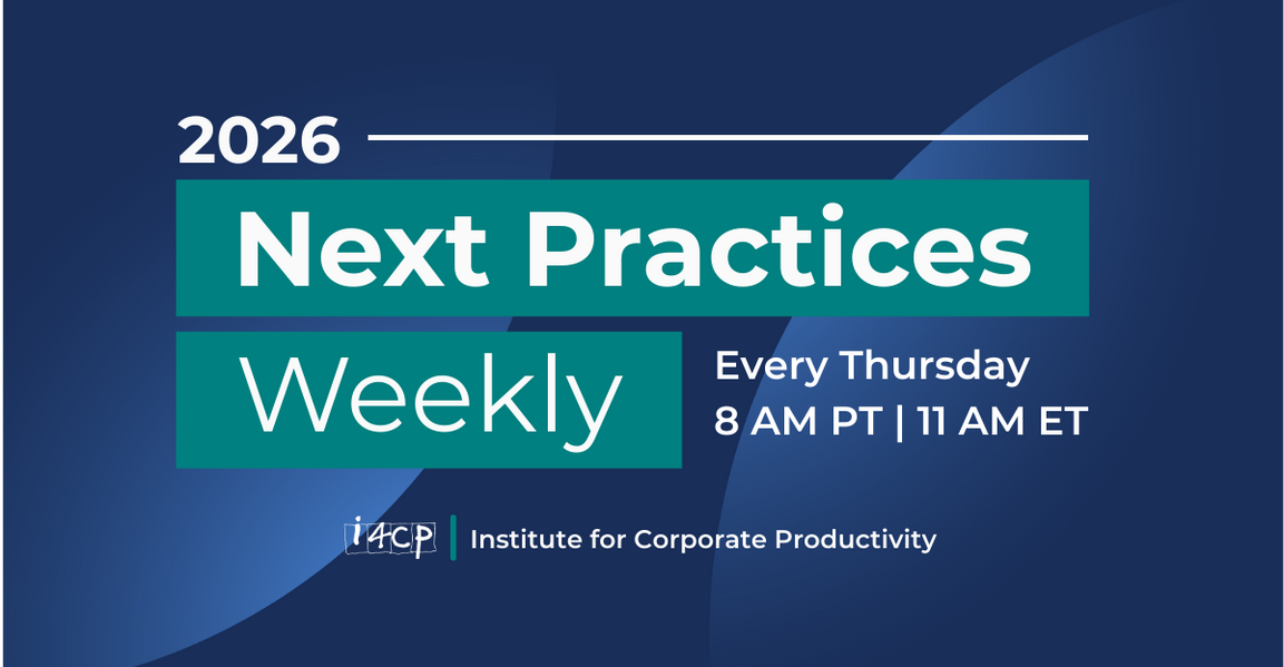 2026 Next Practices Weekly March 26 - Cancelled