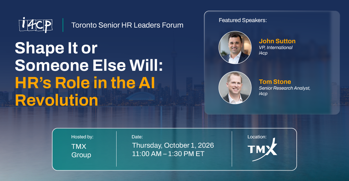 Oct 1, 2026 Toronto CHRO Forum Hero