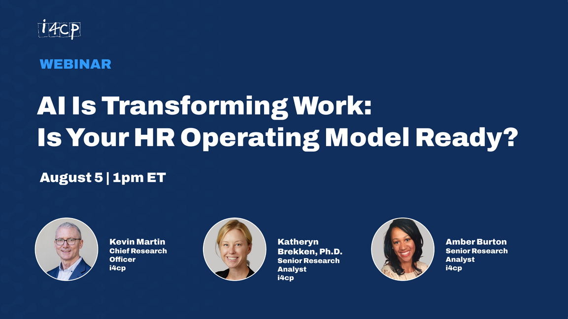 Webinar - AI Is Transforming Work: Is Your HR Operating Model Ready?